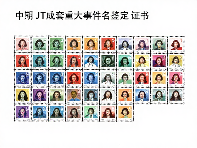 中期JT成套邮票重大事件鉴定证书，权威认证与市场价值解析