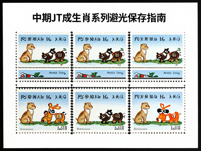中期JT成套邮票生肖系列避光保存指南，专业防潮防黄变技巧