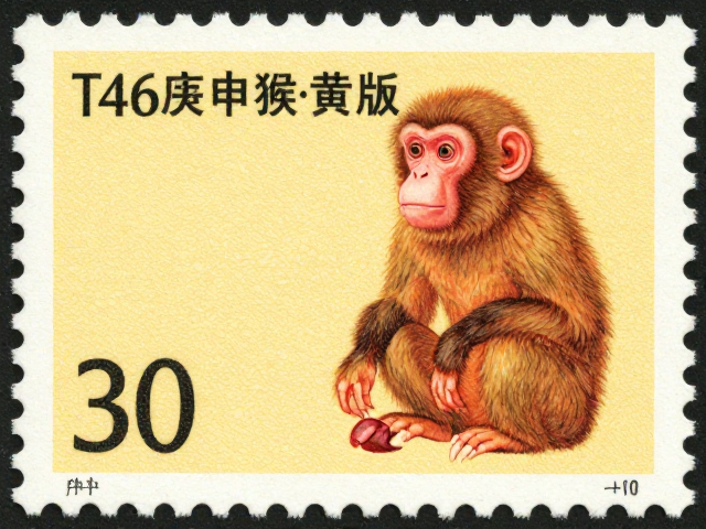 T46庚申猴票中黄版鉴定,重大事件纪念与稀缺性分析