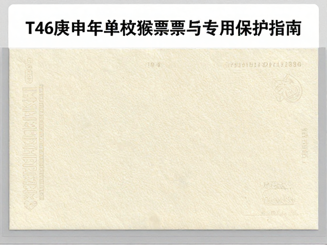 T46庚申年单枚猴票纸张纤维分析与专用护邮袋保护指南
