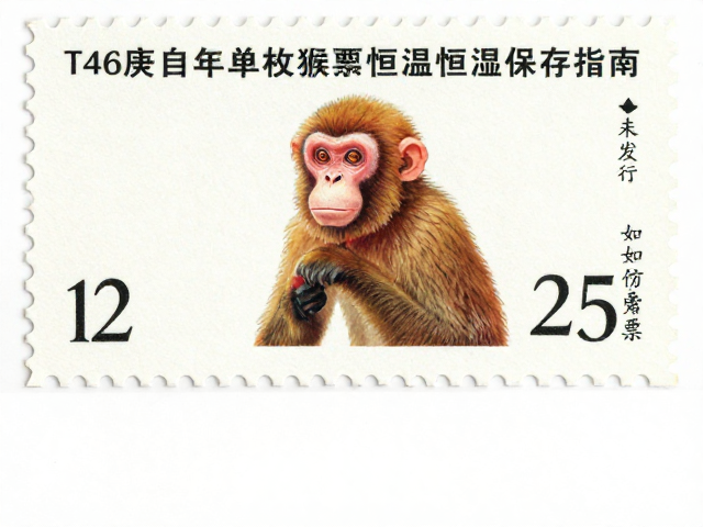 T46庚申年单枚猴票恒温恒湿保存指南，未发行票如何防损？