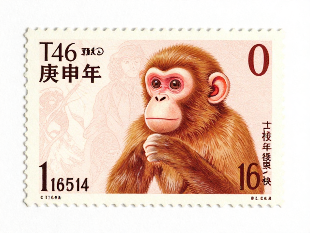 T46庚申年单枚猴票未及发行票轻贴版,稀缺品种解析与行情走势
