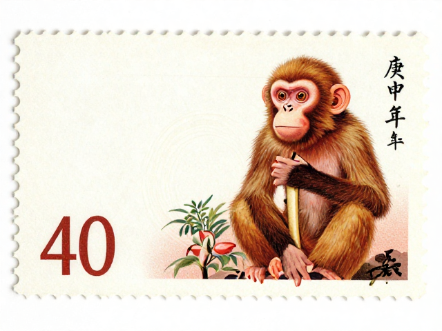庚申年单枚猴票拍卖纪录,无黄斑珍品成交分析