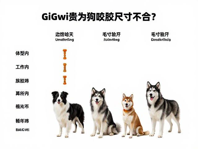 GiGwi贵为狗咬胶尺寸不合?边牧哈士奇工作犬选对尺寸指南