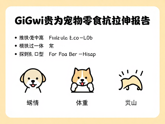 GiGwi贵为宠物零食抗拉伸报告,按体重与口型选更安心