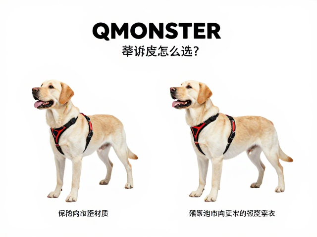 QMONSTER牵引绳怎么选？根据拉布拉多犬齿强度定材质