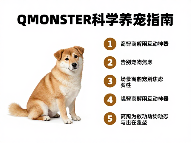 QMONSTER科学养宠指南，高智商解闷互动神器，告别宠物焦虑