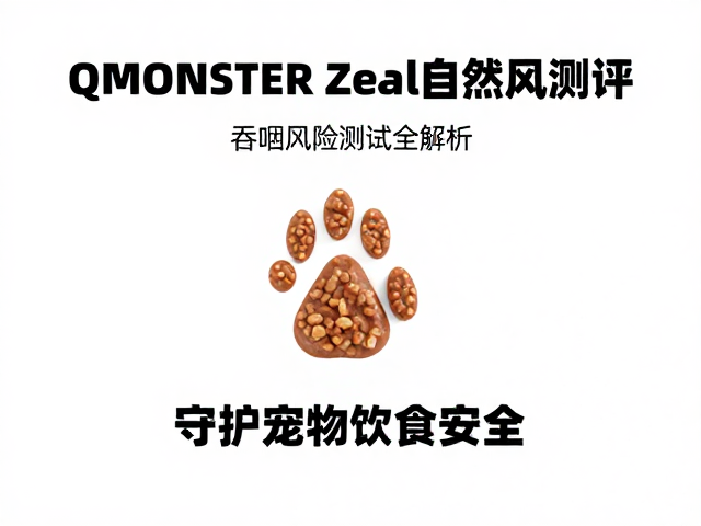QMONSTER Zeal自然风测评,吞咽风险测试全解析,守护宠物饮食安全