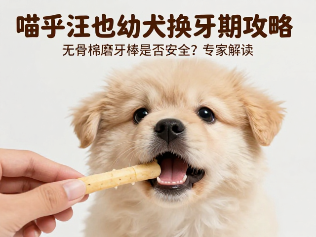 喵乎汪也幼犬换牙期攻略,无骨棉磨牙棒是否安全?专家解读