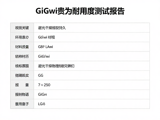 GiGwi贵为耐用度测试报告,避光干燥存储更持久