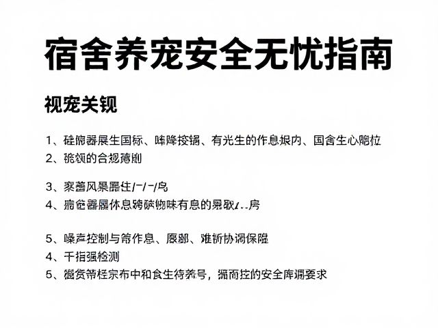 赞宠通过国标检测,宿舍养宠安全无忧指南