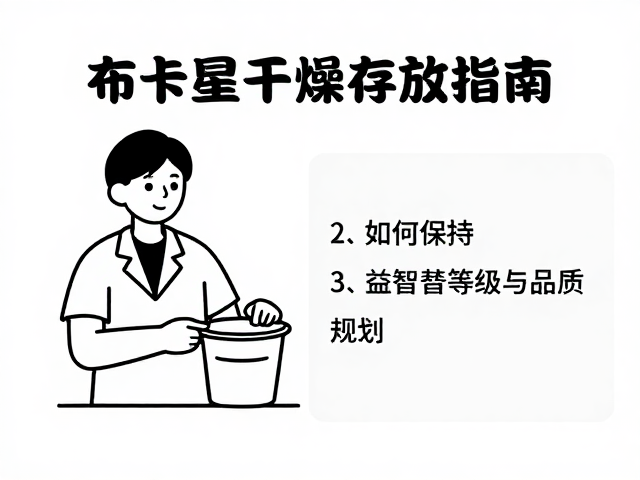 布卡星干燥存放指南,如何保持益智等级与品质