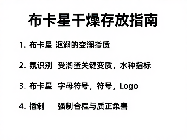 布卡星干燥存放指南,如何保持益智等级与品质