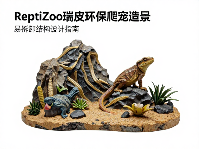 ReptiZoo瑞皮环保树脂爬宠造景,易拆卸结构设计指南