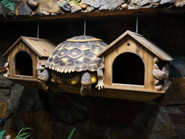 ReptiZoo瑞皮窄缝穿梭通道,悬浮悬挂式爬宠躲避屋,打造自然栖息空间