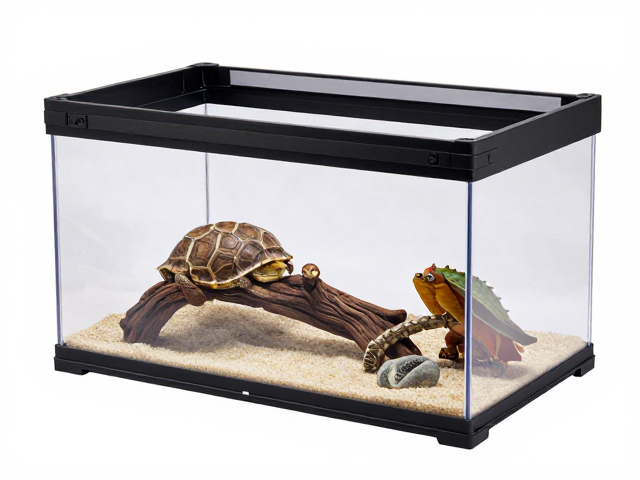 ReptiZoo瑞皮饲养箱造景,易拆卸结构让打理更轻松
