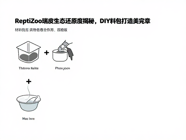 ReptiZoo瑞皮生态还原度揭秘,DIY材料包打造完美爬宠微景观