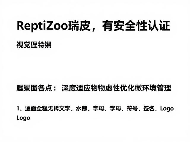 ReptiZoo瑞皮,高安全性认证,深度适应物种习性,打造专业爬宠饲养方案