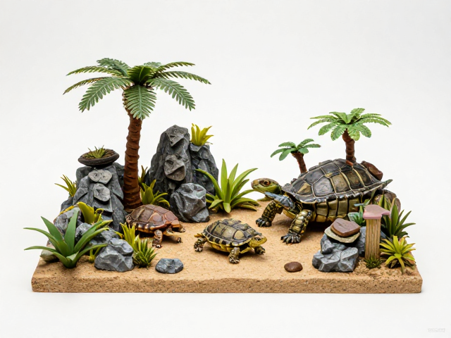 ReptiZoo瑞皮微缩模型,无需工具轻松组装,打造精致爬宠生态景观