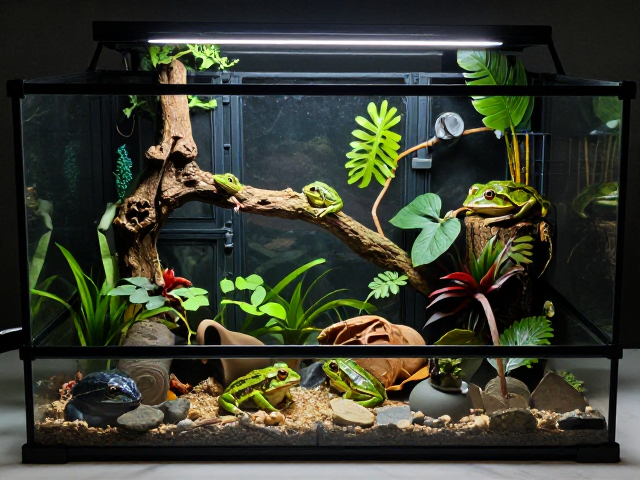 ReptiZoo瑞皮角蛙饲养箱,模块化拼接,打造完美雨林生态