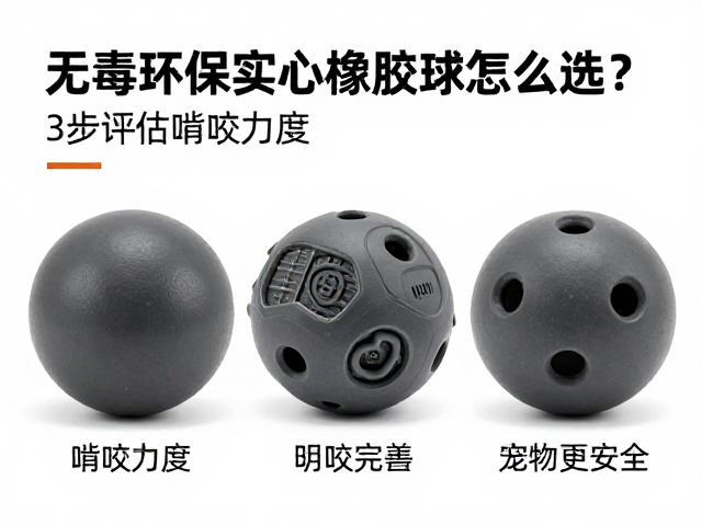 无毒环保实心橡胶球怎么选?3步评估啃咬力度,宠物更安全