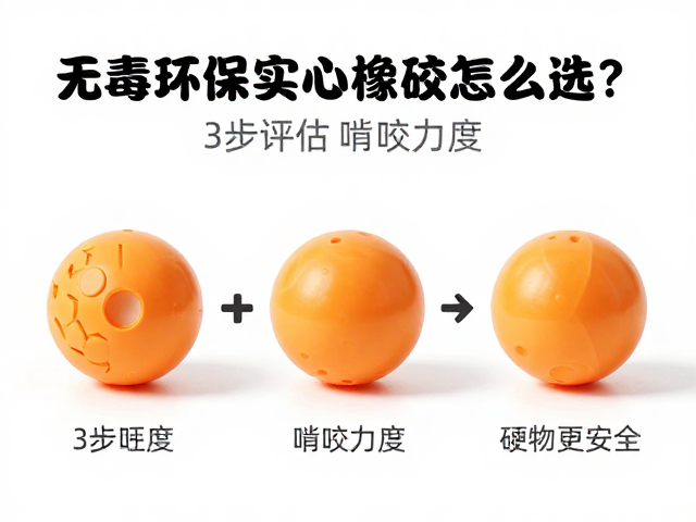 无毒环保实心橡胶球怎么选?3步评估啃咬力度,宠物更安全