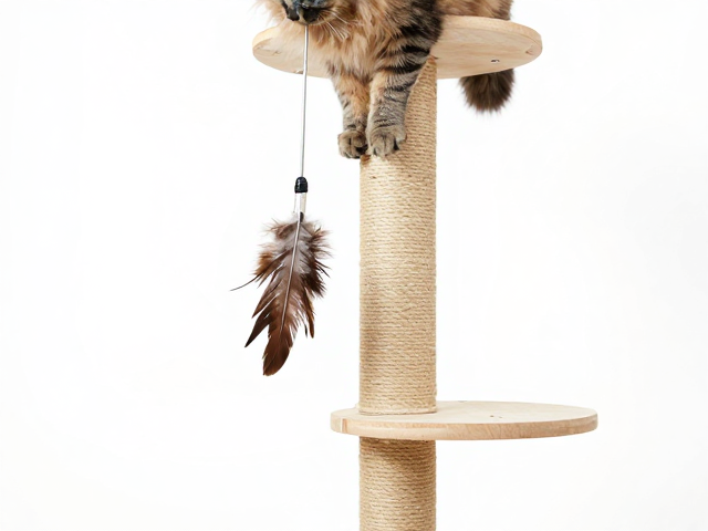 可机洗羽毛逗猫棒，耐抓挠攀爬设计，宠物玩具清洗无忧