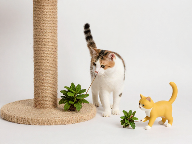 天然猫薄荷逗猫棒，剑麻猫抓板，猫咪互动手办神器，健康磨爪不拆家