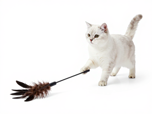 成猫运动必备,可机洗羽毛逗猫棒,耐用卫生好清洗