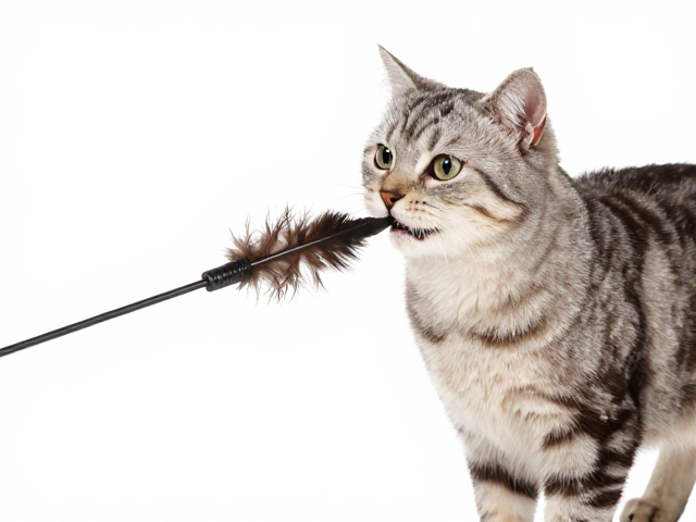 耐咬强度测试揭秘,羽毛逗猫棒如何激发猫咪捕猎本能训练