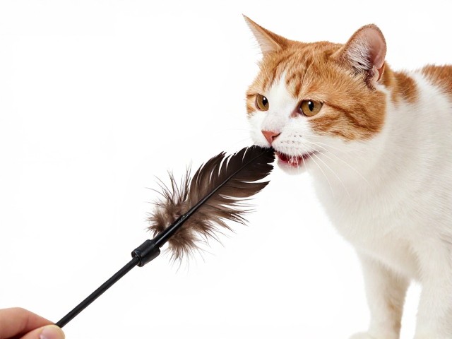 耐咬强度测试揭秘,羽毛逗猫棒如何激发猫咪捕猎本能训练