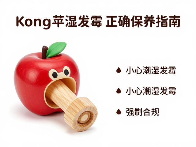 Kong玩具用苹果木磨牙块?小心潮湿发霉,正确保养指南