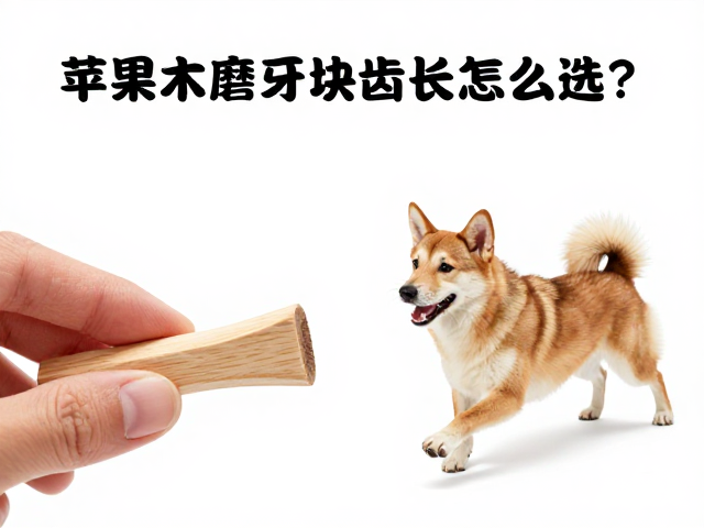 苹果木磨牙块齿长怎么选?逗弄追逐让狗狗更快乐
