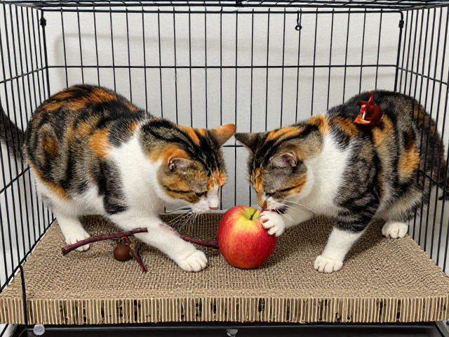 猫鼠同笼?剑麻猫抓板,苹果枝磨牙棒,满足猫咪捕猎与磨牙本能