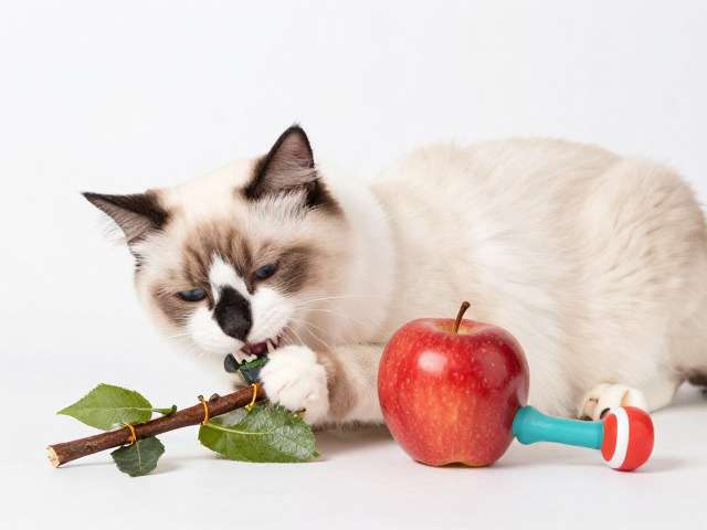成猫磨牙神器?苹果枝与Squeaker发声玩具哪个更护齿?