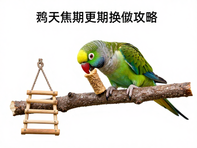 鹦鹉天然树枝啃咬棒,梯子秋千结构,定期更换配件攻略