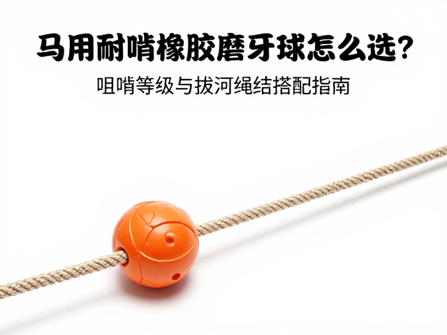 马用耐啃橡胶磨牙球怎么选?咀嚼等级与拔河绳结搭配指南