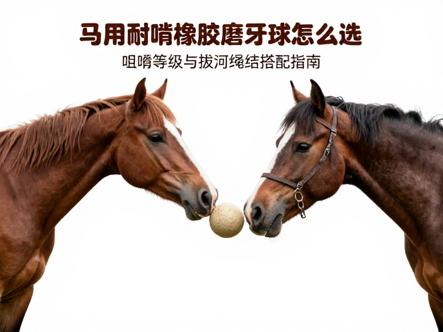 马用耐啃橡胶磨牙球怎么选?咀嚼等级与拔河绳结搭配指南