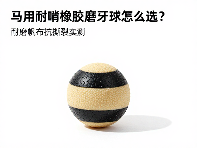 马用耐啃橡胶磨牙球怎么选？耐磨帆布抗撕裂实测