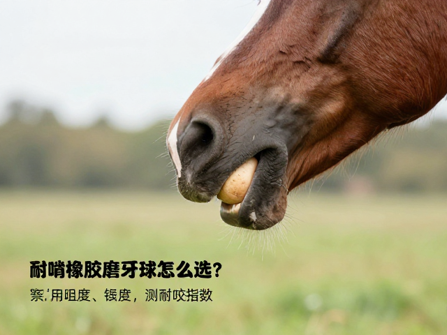 马用耐啃橡胶磨牙球怎么选?观察咀嚼强度,测耐咬指数