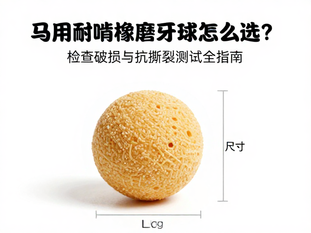 马用耐啃橡胶磨牙球怎么选？检查破损与抗撕裂测试全指南