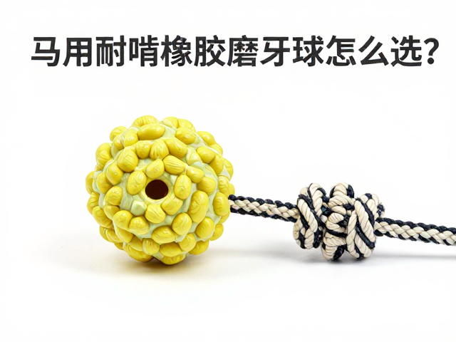 马用耐啃橡胶磨牙球怎么选？符合宠物安全标准，拔河绳结设计测评