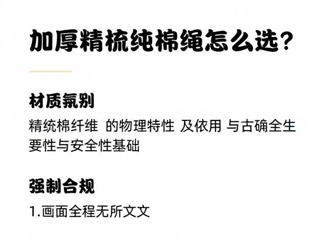 加厚精梳纯棉绳怎么选?依安全尺寸与现代宠物护理需求演变指南