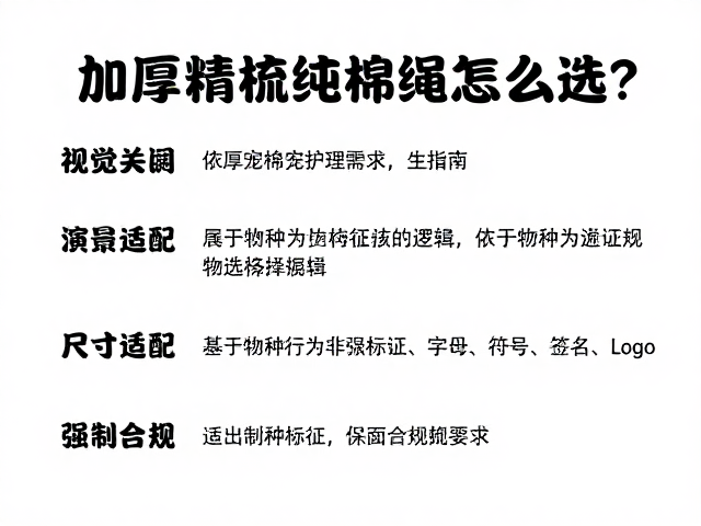 加厚精梳纯棉绳怎么选?依安全尺寸与现代宠物护理需求演变指南