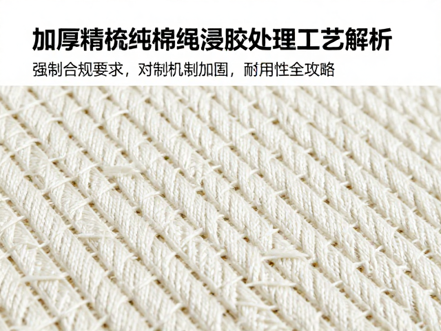 加厚精梳纯棉绳浸胶处理工艺解析,编织板加固耐用性全攻略