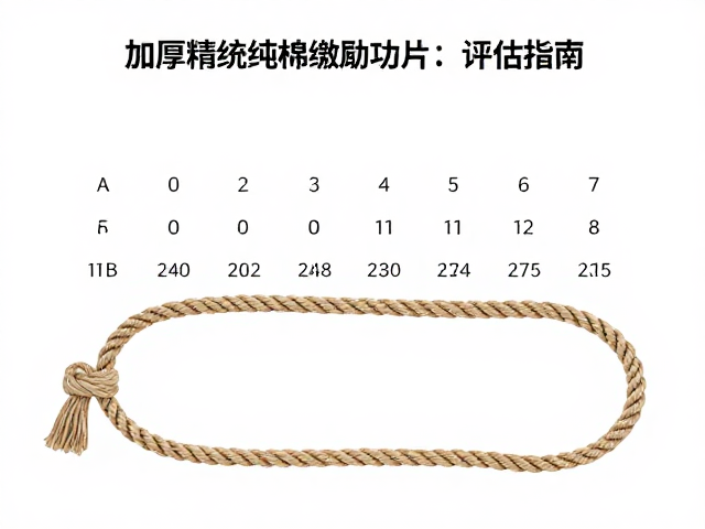 加厚精梳纯棉绳训练激励道具,安全尺寸评估指南