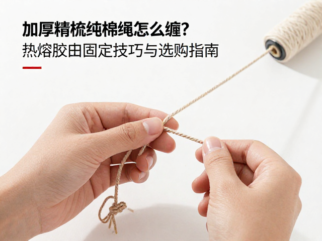 加厚精梳纯棉绳怎么缠?热熔胶固定技巧与选购指南