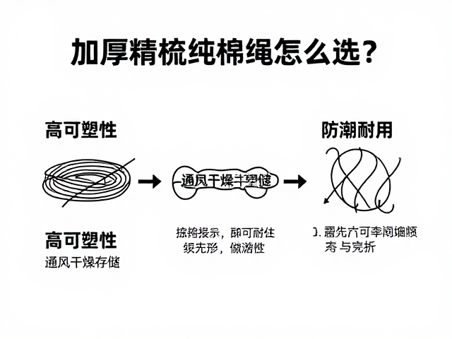 加厚精梳纯棉绳怎么选?高可塑性,通风干燥存储,防潮耐用全攻略