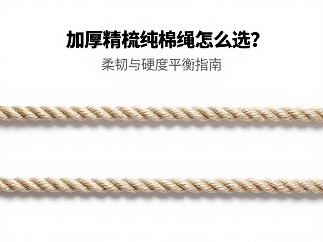 加厚精梳纯棉绳怎么选?柔韧与硬度平衡指南,破损及时换更安全