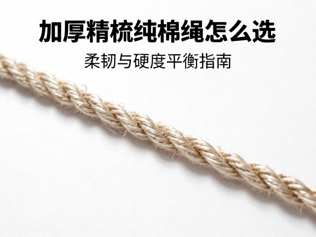 加厚精梳纯棉绳怎么选?柔韧与硬度平衡指南,破损及时换更安全